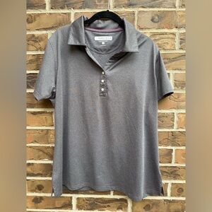 Pebble Beach Performance Polo Shirt WMN Gray Short‎ Sleeve Size XXL